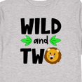 thumbnail image 4 of Inktastic Wild and Two Cute Lion Birthday Boys or Girls Long Sleeve Toddler T-Shirt, 4 of 5