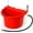 Red, variant on Automatic Animal Waterer | Float Controlled Automatic Waterer for Livestock | Heavy Duty and Durable | Made in USA | 4 Gallon | Red
