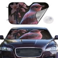 thumbnail image 2 of Kdxio Bird6 Print Windshield Sun Shade,UV Rays and Sun Heat Protection,Sunshade for Car Windshield,Car Shade Front Windshield - Medium, 2 of 5