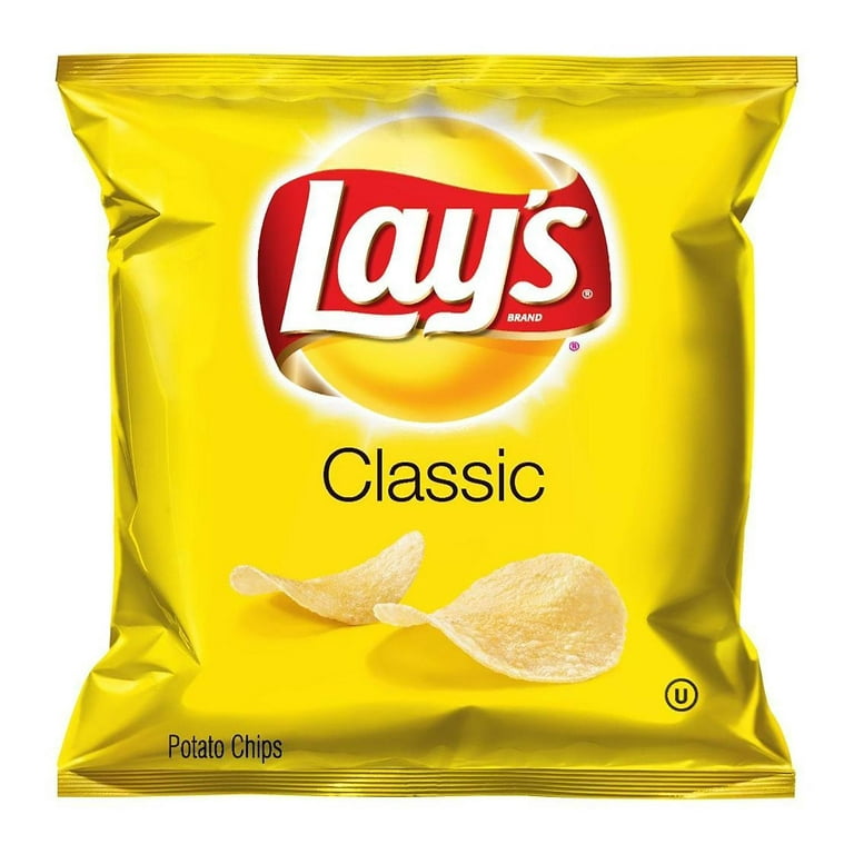 Frito-Lay Lays Original Potato Chips, 1 oz, 50 Count - Stock up
