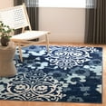thumbnail image 3 of SAFAVIEH Adirondack Hortense Floral Area Rug, Navy/Aqua, 4'5" x 6'5", 3 of 8