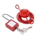 thumbnail image 4 of Candado de cable Nylon de primera calidad Acero inoxidable Robusto Durable Ajustable Candado de cable de acero de amplia aplicación, 4 of 5