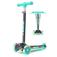 thumbnail image 3 of GLAF Kids Scooter for Age 3-8, Toddler Scooter with 3 Adjustable Height & LED Strips for Boys & Girls, Light Up 3-Wheels Kick Scooter, Lean to Steer, Black, 3 of 15