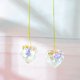 thumbnail image 4 of 2 piezas de atrapasol de cristal, prisma de cristal en forma de corazón para decoración de árbol de Navidad, boda y fiesta, 4 of 5