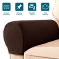 thumbnail image 4 of 4Pcs Armrest Covers Stretch Couch Arm Covers Anti-Slip  Armrest Covers with Nails Washable Sofa Chair Arm Covers Anti-Scratch Furniture Slipcovers Polyester Slipcovers for Sofa Couches, 4 of 10