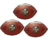 3 Pack Official NFL Logo Wilson Mylar Football Brown Mylar Jr Shape Foil Balloon, 21"