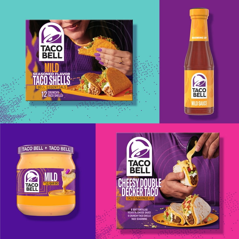 Taco Bell Cheesy Double Decker Taco Dinner Kit, 6 Soft Taco Bell Cheesy Double Decker Taco Dinner Kit, 6 Soft