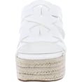 thumbnail image 3 of Marc Fisher Womens Cazzie 2 Faux Leather Criss-Cross Wedge Sandals, 3 of 3