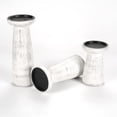 thumbnail image 6 of Hand Crafted Wooden Pillar Candle Holder Set of 3,Ideal for LED and Pillar Candle,Gift for Wedding,Christmas,Party,Home,Spa,Reiki,Aromatherapy,Votive Candle Gardens,10,8,6 Inch,Antique White, 6 of 9