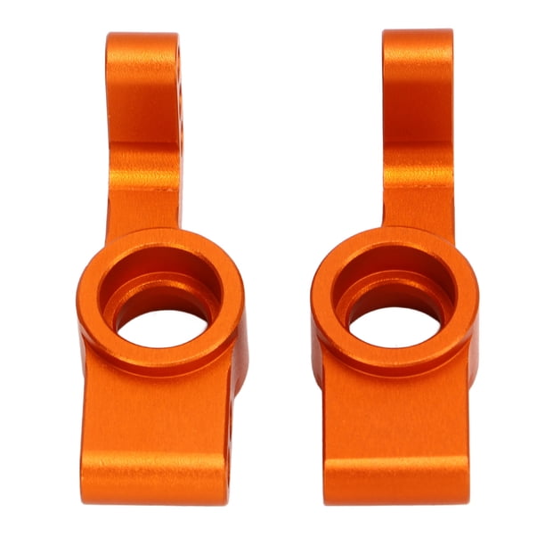 2 piezas de soportes de buje trasero para coche RC, funcionamiento más suave, reduce golpes, alta dureza, accesorios RC de colores para ZD Racing 10 RC naranja