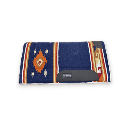 Circle Y Diamond R Square Fleece Lined Pad Navy