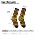 thumbnail image 6 of Uemuo Sunflower Pattern Women's Crew Socks, Soft Durable Breathable Moisture-Wicking with Odor Control Cotton socks, 6 of 9