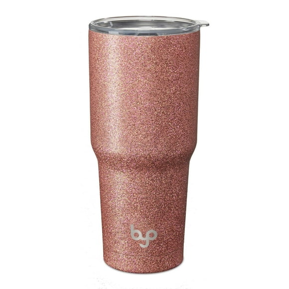 BYO par BUILT Gobelet en Acier Inoxydable à Double Paroi 30 Onces Paillettes Or Rose 5237748