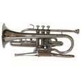thumbnail image 3 of SHREYAS Cornet 4 Valve Echo Silver Nicely Tuned With Hardcase Mouthpiece Instrument For Beginner Student Professional, 3 of 4