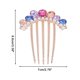 thumbnail image 2 of Ofertas Únicas 1 Pcs Peina Lágrima de Perlas con Rhinestones de Cinco Dientes para Uso Diario Colores Mezclados Aleación de Rhinestones, 2 of 5