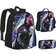 thumbnail image 2 of Jey Wrestler USO Backpack 3 Pieces Set With Lunch Box And Pencil Pouch Combination for Work/Sport/Picnic Stylish Laptop Backpack Travel Daypack Stationery Bag, 2 of 8