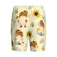 thumbnail image 5 of Fotbe Watercolor Bee Honey Honeycomb Bee Pajama Shorts for Men, Men's Pajama Bottoms, Sleepwear,Short Pajama Pants-Small, 5 of 9