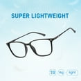 thumbnail image 1 of Cyxus Blue Light Glasses Lightweight TR90 Computer Glasses UV Blocking Square Black Frame Clear Lens Eyewear Relieve Eye Strain（Black）, 1 of 13