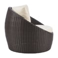 thumbnail image 3 of Linon Rowan Snuggle Chair Brown, 3 of 8