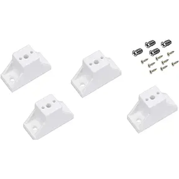 1-3/4" Handyct Drawer Slide Spacers Set of 4 with Screws, White