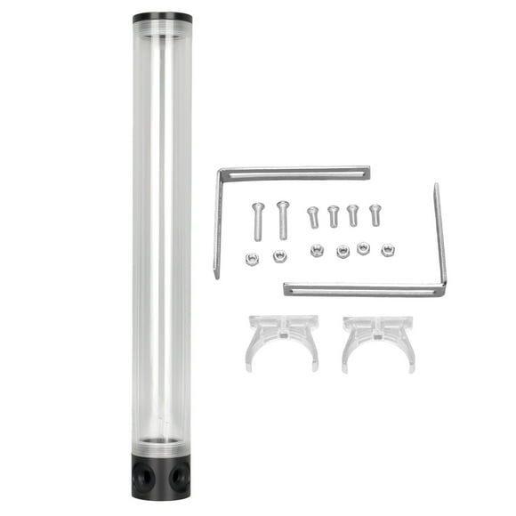 PC Liquid Cooler, Four Holes Fast Heat Dissipation Water Cooling Reservoir Fully Open Acrylic For Computer