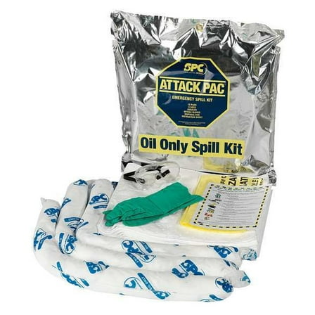 Brady Spill Kit, 7 gal Volume Absorbed per Kit, Bag, Silver SKO-ATK-GRNG