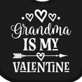 thumbnail image 4 of Inktastic Grandma is My Valentine Boys or Girls Baby Bib, 4 of 4