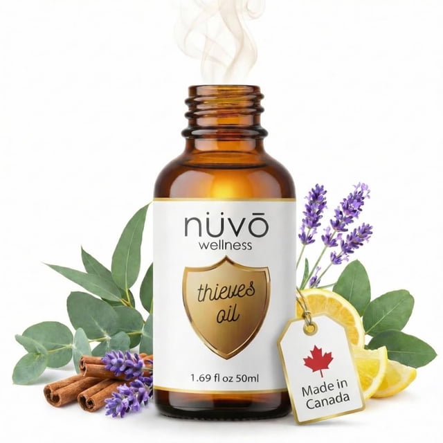 Thieves Essential Oil Blend - Use for Aromatherapy Diffusers - Pure Essential Oils (50 ml) - Product of Canada