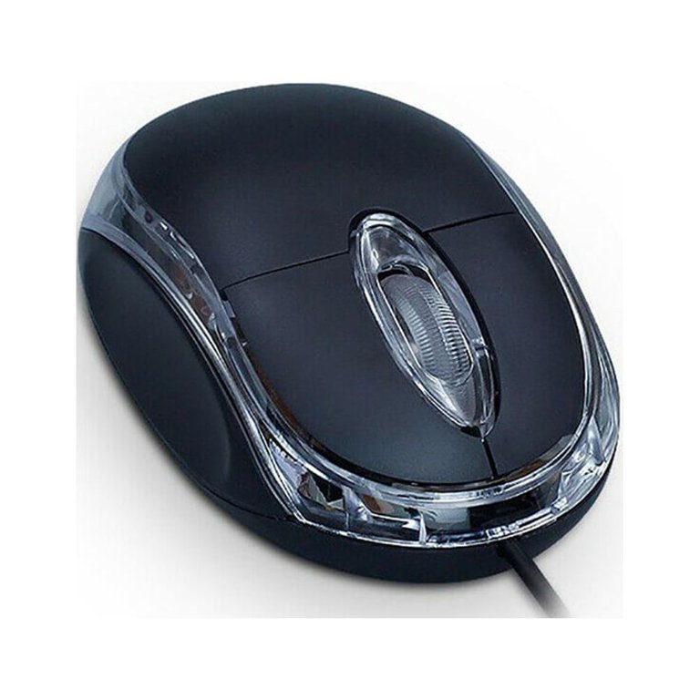 Mouse Ottico USB Con Filo Led Luce Rossa Per PC Laptop Scroll Notebook 800 DPI E