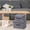 Grey, variant on Sentmoon Deals Flyer Storage Box, Toy Closet Storage Box, Quilt Storage Box, Clothes Storage Box, 2 Pcs,A Large And A Small Todays Deals Clearance Sales