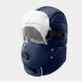 thumbnail image 3 of Roncen Men Women Windproof Full Cover Balaclava with Glasses Mask, Winter Thermal Thick Ski Cap Camping Hunting Trapper Hat, 3 of 3