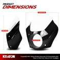 thumbnail image 2 of Krator Motorcycle Windshield, Motorcycle Fairing, Wind Deflector, 35mm - 41mm Fork Tubes, Clear, Compatible with Harley Davidson Sportster Seventy-Two XL1200V 2012-2016, 2 of 6