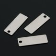 thumbnail image 4 of 20 Piezas de Metal Rectángulo Forma en Blanco Estampado Etiquetas Collar Colgantes Sunnimix Colgantes de etiqueta en blanco de metal, 4 of 7