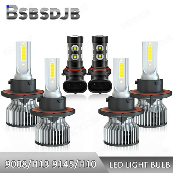 For Ford F150 2004-2014 Front LED Headlight High Low Beam   Fog Light Bulbs 6pcs