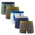 thumbnail image 1 of 5pcs Boys Solid Color Boxer Briefs, 1 of 6