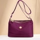 thumbnail image 3 of Bolso Casual Mujer Bolso Bandolera Ligero Bolso Hombro Nailon Bolso Cuadrado (Púrpura), 3 of 8