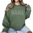 thumbnail image 2 of NAZENTI Embroidered Mama Sweatshirt, Mothers Day Sweatshirt Gifts for Mom Mama, Embroidered Crewneck Sweatshirt for Women, 2 of 6