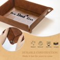 thumbnail image 3 of Beautysureup Best Dad Ever Gifts for Dad from Daughter Son Kids, Unique Birthday Gifts for Him Who Wants Nothing, PU Leather Valet Tray, 3 of 6