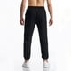 thumbnail image 3 of Pantalones largos para hombre, informales, de moda, con cintura elástica, lisos, largos y elásticos, de poliéster, 3 of 3
