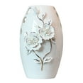 thumbnail image 3 of Florero de , decoración de mesa, patrón de tallado de flores, decorativo para decoración para sala de estar, ligero y versátil , 25.5 cm x 16.5 cm 255 cm x 165 cm, 3 of 8