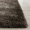 thumbnail image 3 of SAFAVIEH Charlotte Solid Plush Shag Area Rug, Brown, 4' x 6', 3 of 3