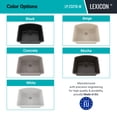 thumbnail image 5 of 23" x 21" Quartz Kitchen Sink, Single Bowl Sink, Drop-in Sink, Undermount Sink, Granite Kitchen Sink, Galaxy Mocha Kitchen Sink, with Steel Grid and Basket Strainer, Lexicon Platinum LP-2321D-M, 5 of 7