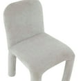 thumbnail image 4 of Maklaine Modern Contemporary Light Gray Chenille Dining Chair, 4 of 8
