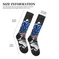 thumbnail image 5 of Bixox Largemouth Bass Fish in USA Print Compression Socks,Compression Socks Women & Men Circulation for Medical,Running,Athletic, 5 of 7