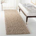 thumbnail image 3 of SAFAVIEH Athens Solid Plush Shag Runner Rug, Beige, 2'3" x 8', 3 of 7
