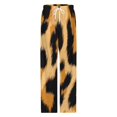 thumbnail image 4 of Leopard Print Pajama Pants Breathable with Pockets Pajamas For Lady Vintage Sleeping Pants Bedroom Homewear, 4 of 6