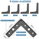 thumbnail image 2 of Patas de mueble CHAO 4 piezas metal negro soportadas hasta 800 kg 10 cm, 2 of 5