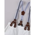 thumbnail image 4 of CARETOO Toddler Boy Clothes Formal Outfit Bowtie Dress Shirt Suspender Pants Cotton Fabric 3pcs Set, 4 of 7