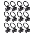 thumbnail image 1 of Accessoires de Rail en L, Raccord à Goujon Simple en Acier au Carbone Noir de 4000 Lbs avec Ressort à Anneau Rond pour Contrôle de Cargaison de Camion Remorque, 1 of 7