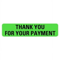THANK YOU FOR YOUR PAYMENT Labels